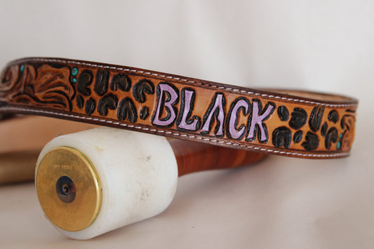 Floral and Leopard Belt