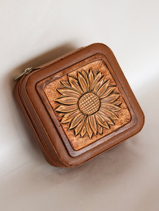 Sunflower Jewelry Case