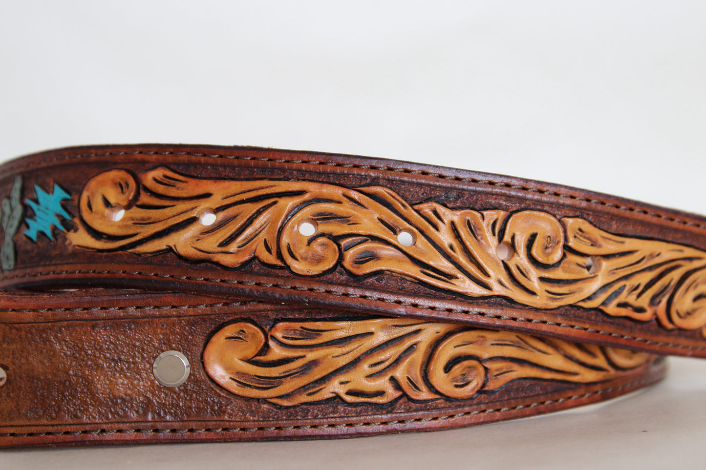 Tooled Western Kids Belt